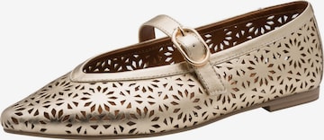 Ballerines à lanières MARCO TOZZI en or : devant