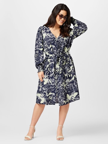 Vero Moda Curve Shirt Dress 'Abbi' in Blue