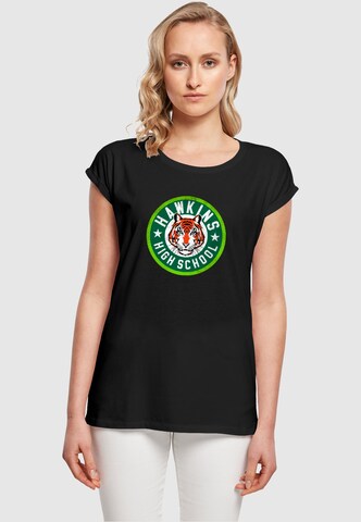 ABSOLUTE CULT Shirt ' Stranger Things' in Schwarz: Vorderseite