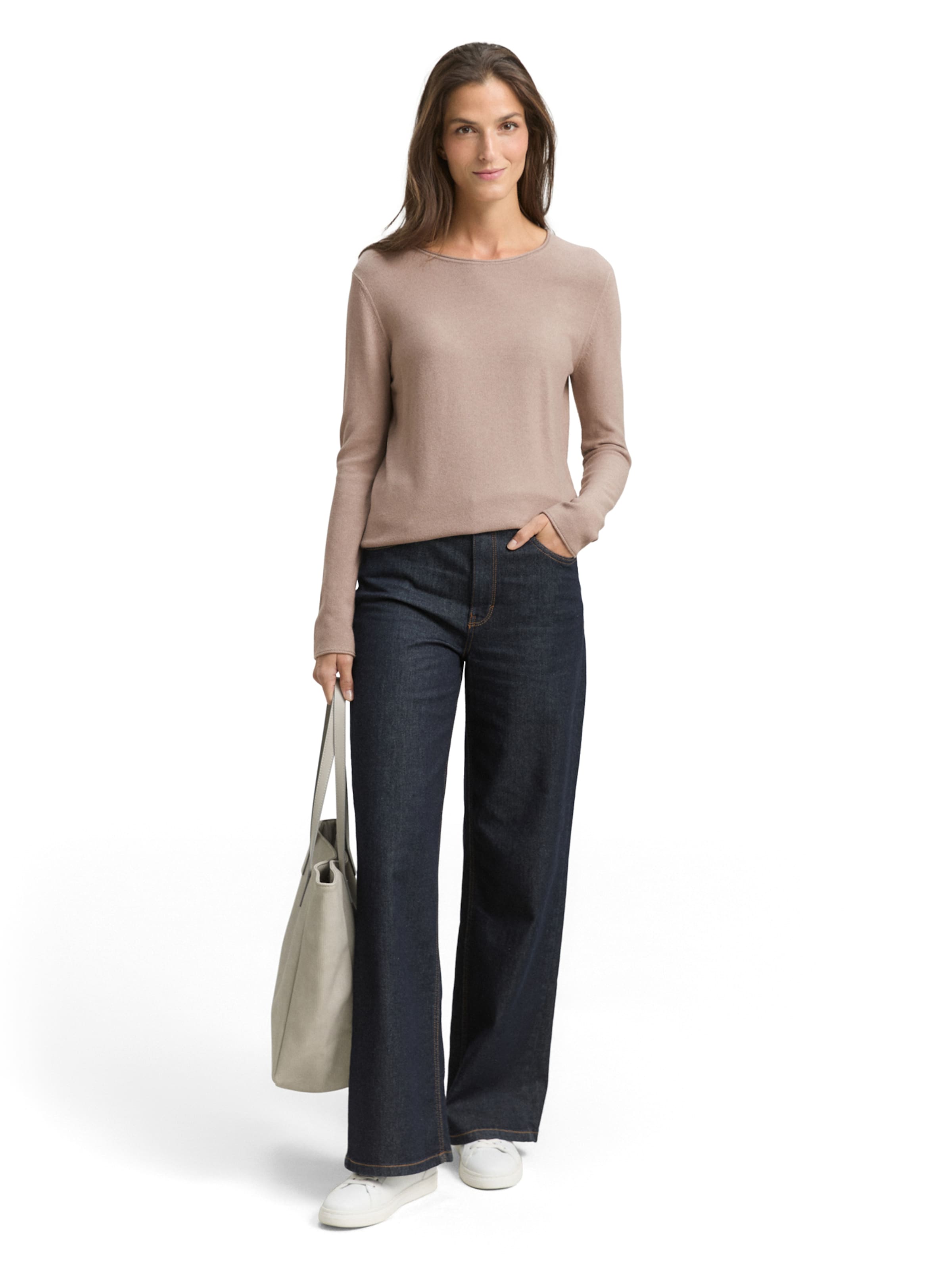 TOM TAILOR Pullover in Grau