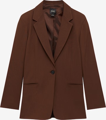 Pull&Bear Blazer in Brown: front