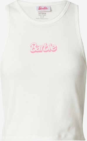 Cotton On Top 'Barbie' in Weiß: predná strana