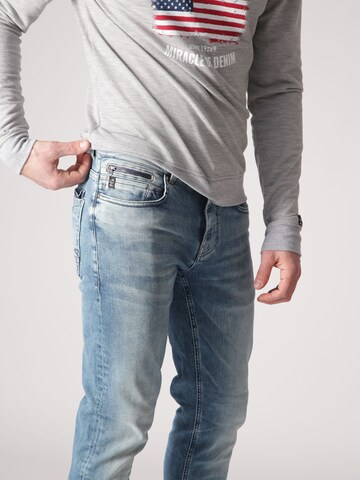 Miracle of Denim Slimfit Jeans 'Morris' in Blauw
