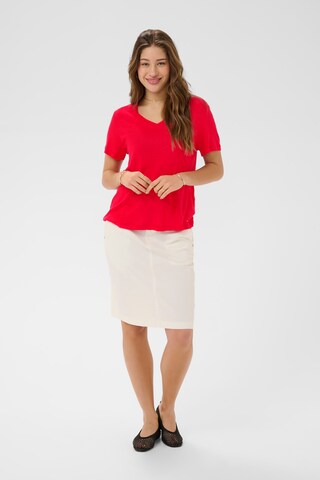 Cream Blouse 'CRFulla' in Red