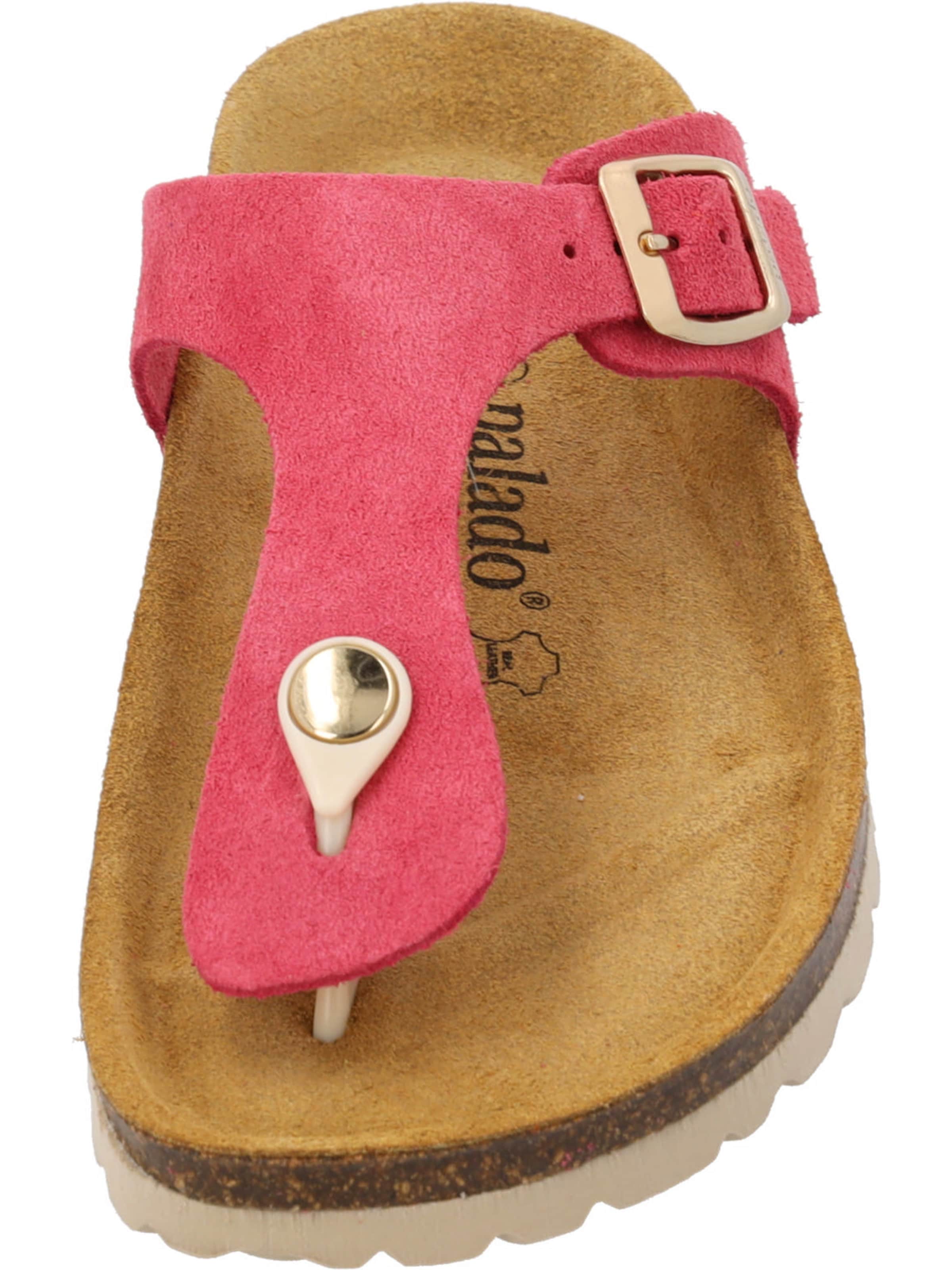 Palado T-bar sandals 'Palado Kos Suede Premium Leather' in Pink