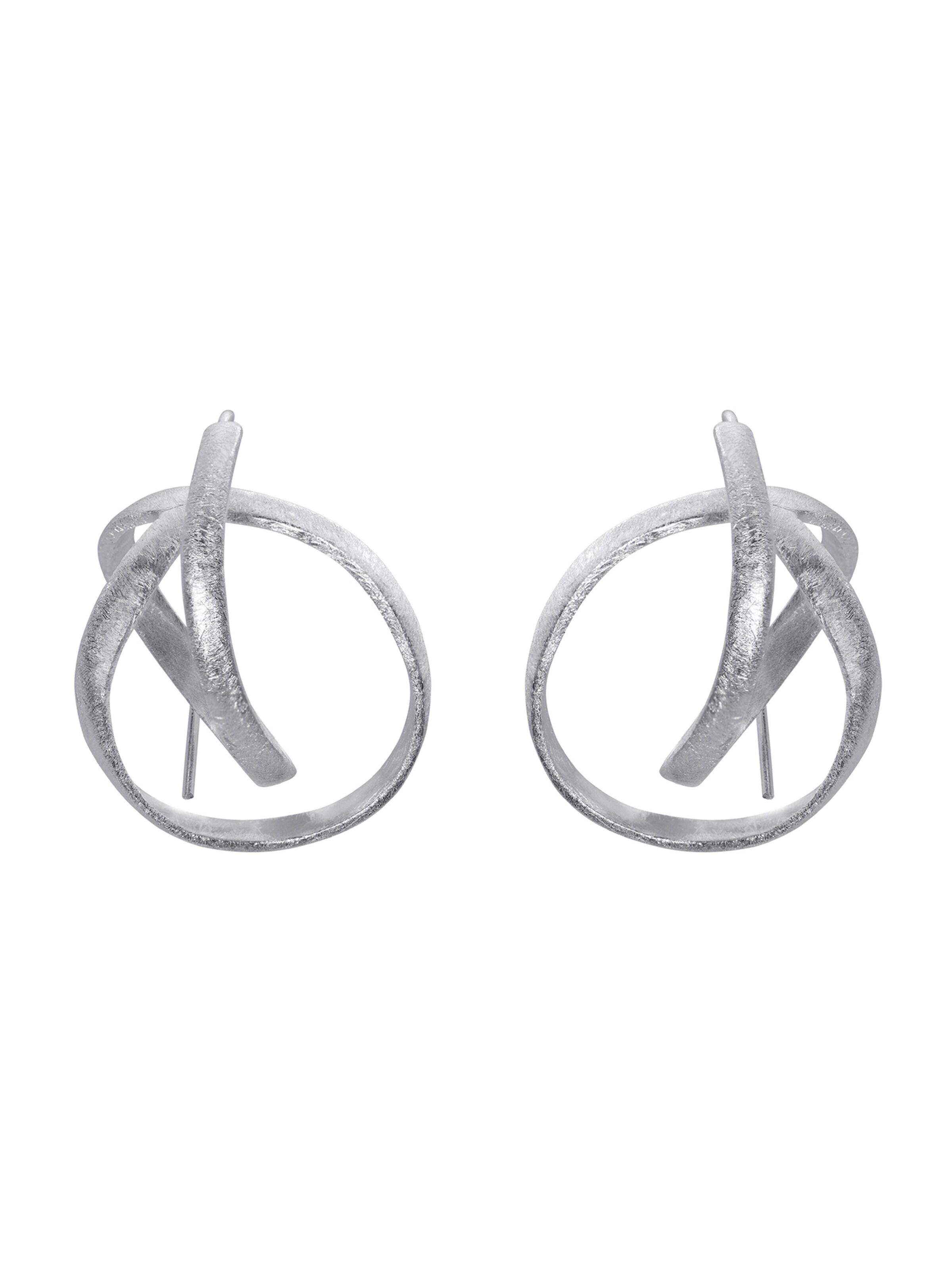 Boucles d'oreilles 'Roya' Heideman en argent : devant