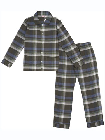 La V Pajamas in Green: front