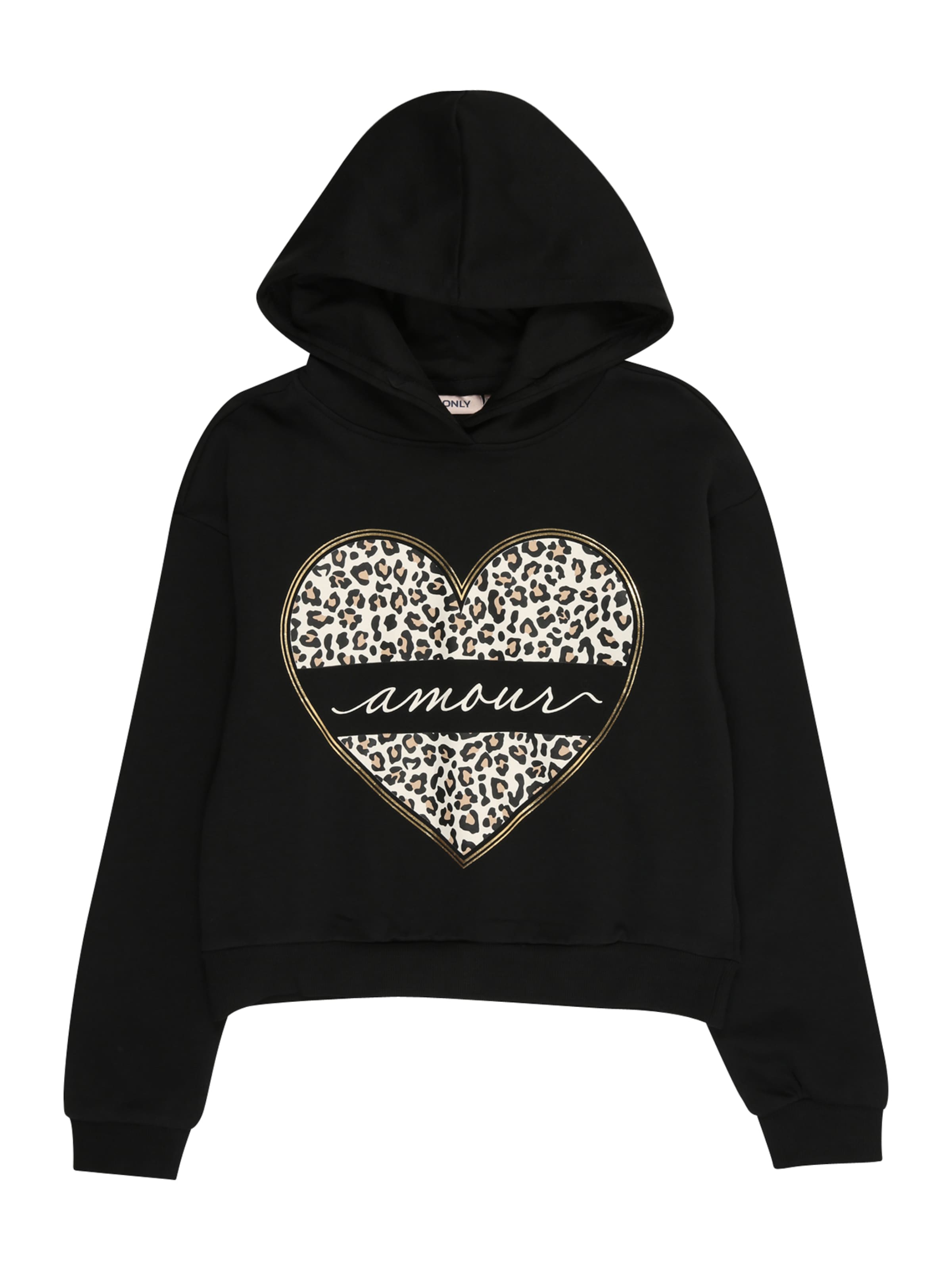 ONLY GIRLS Mikina 'KOGCooper' – černá: přední strana