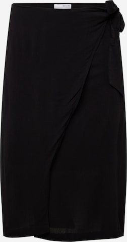 Selected Femme Curve Spódnica 'Kinora' w kolorze czarny: przód