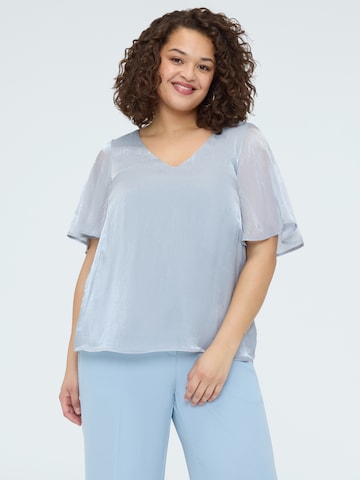 Fiorella Rubino Blouse in Grey: front
