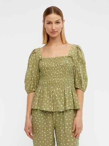 OBJECT Blouse 'Juna' in Green: front