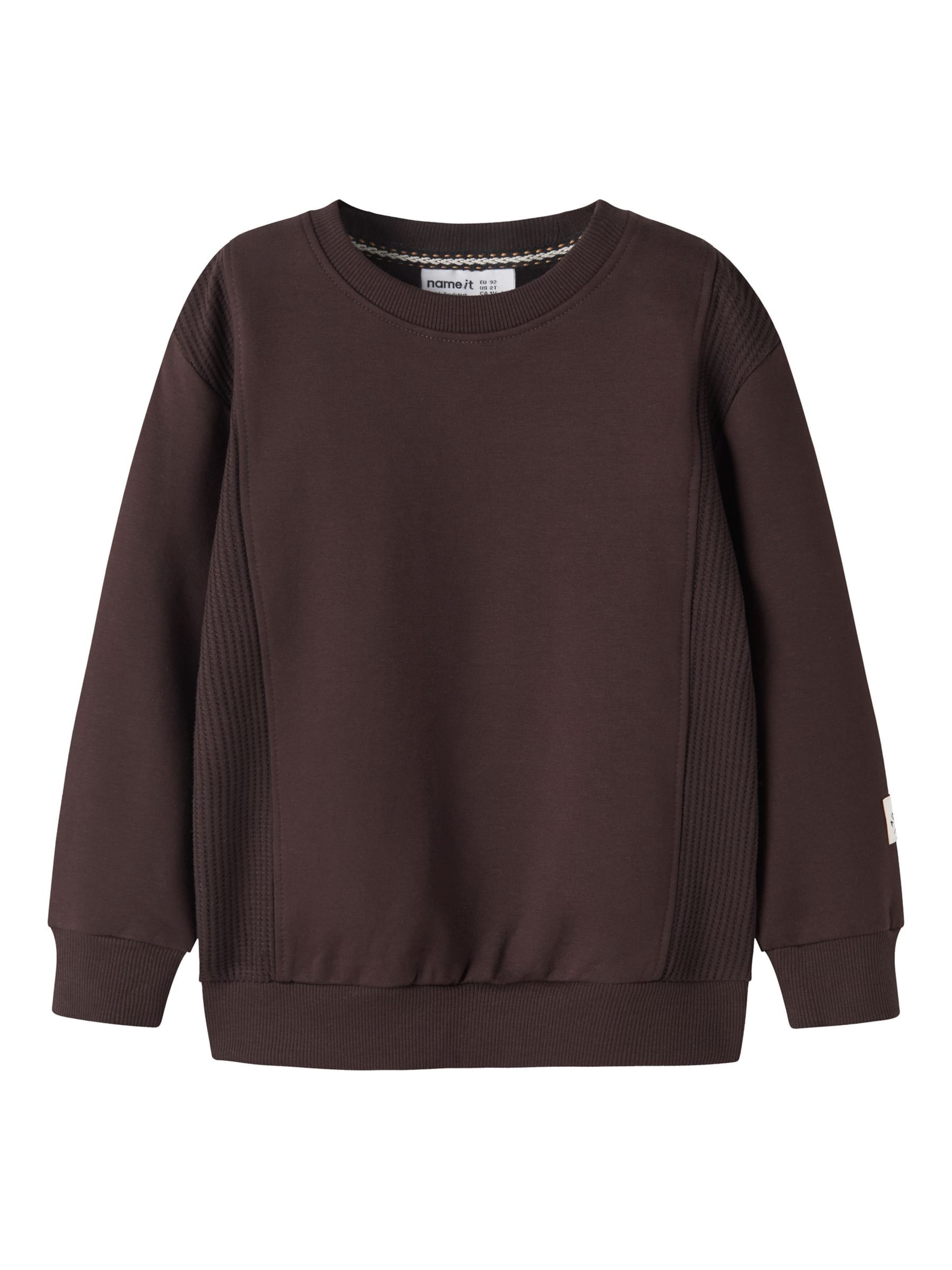 NAME IT - Sudadera en marrón: frente