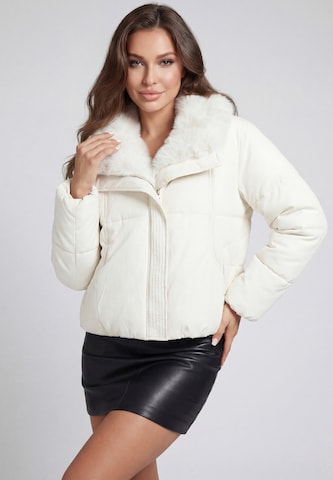 Veste d’hiver faina en blanc : devant