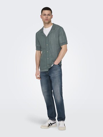 Only & Sons - Ajuste estrecho Cárdigan 'ONSDiego' en verde