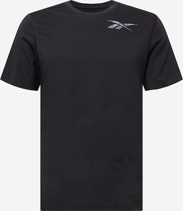 Reebok Sport Toiminnallinen paita värissä musta: edessä