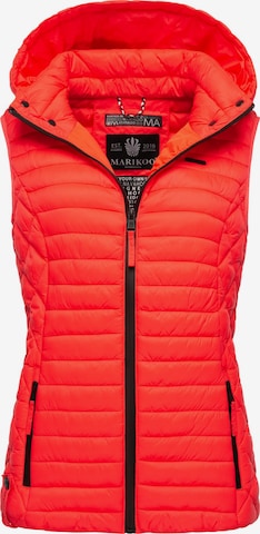 MARIKOO Bodywarmer 'Hasenpfote' in Oranje: voorkant