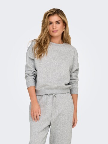 Sweat-shirt ONLY en gris : devant