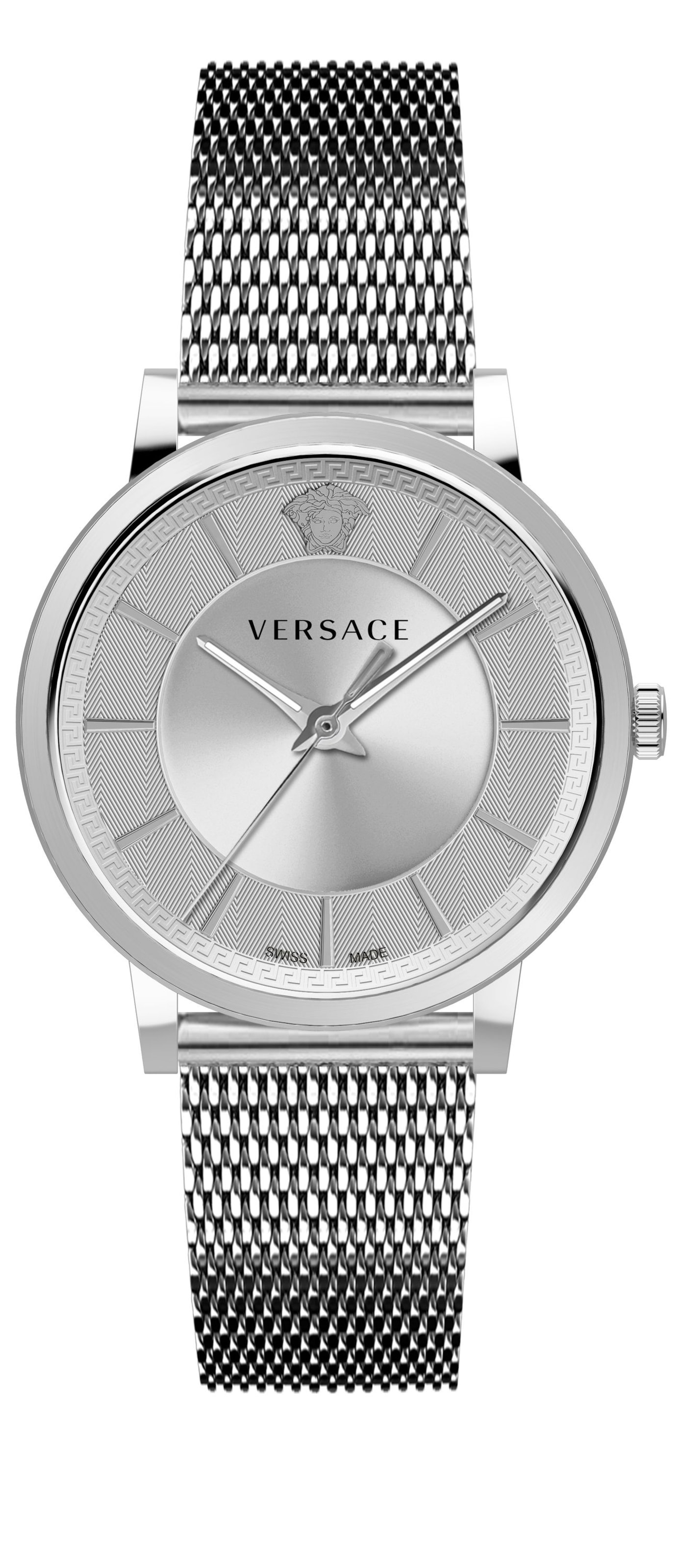 VERSACE Analog watch 'Circle' in Silver: front