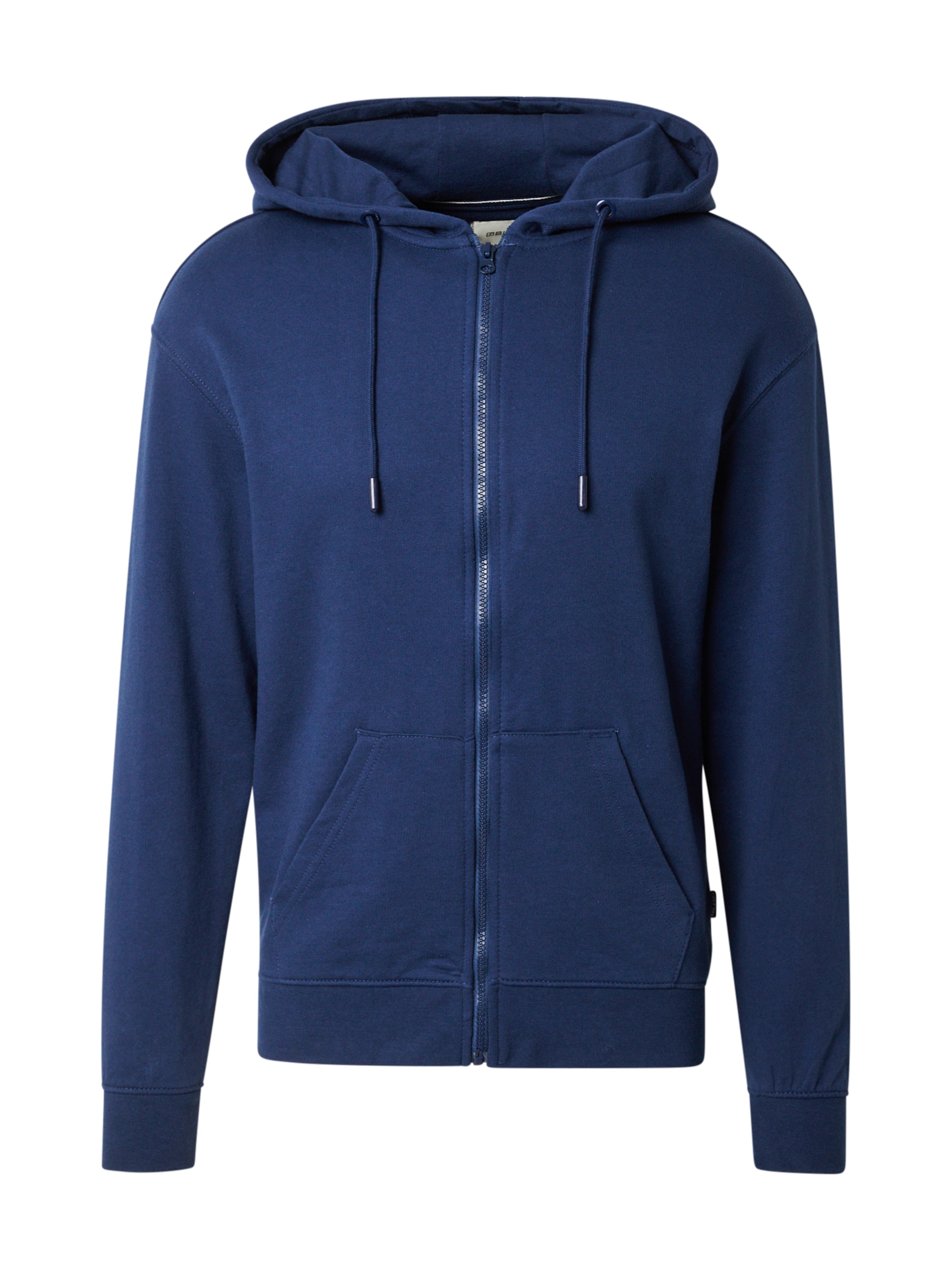 BLEND Sweat jacket 'BRODY' in Blue: front