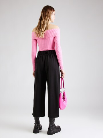 VERO MODA Wide leg Broek in Zwart