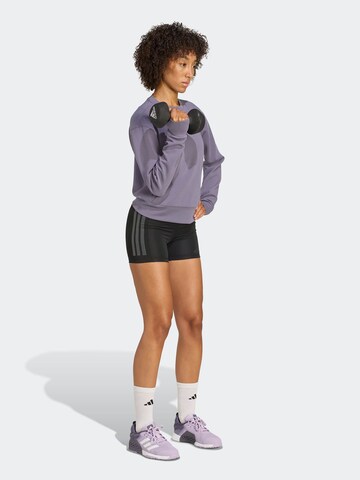 ADIDAS PERFORMANCE Sports sweatshirt 'Designed For Training' in Purple: front