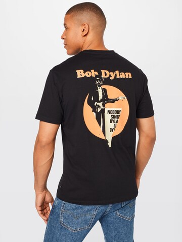 Only & Sons Shirt 'Bob Dylan' in Schwarz
