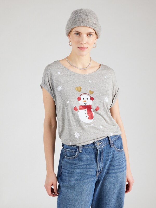 ABOUT YOU Shirt in Mottled Grey