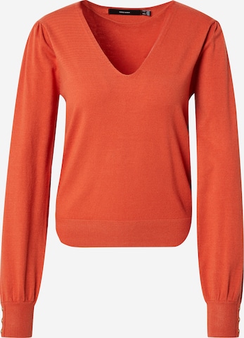 Pull-over 'VMHOLLYKARIS' VERO MODA en rouge : devant