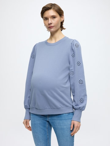 Bluză de molton 'OLMFEMME' de la Only Maternity pe albastru: față