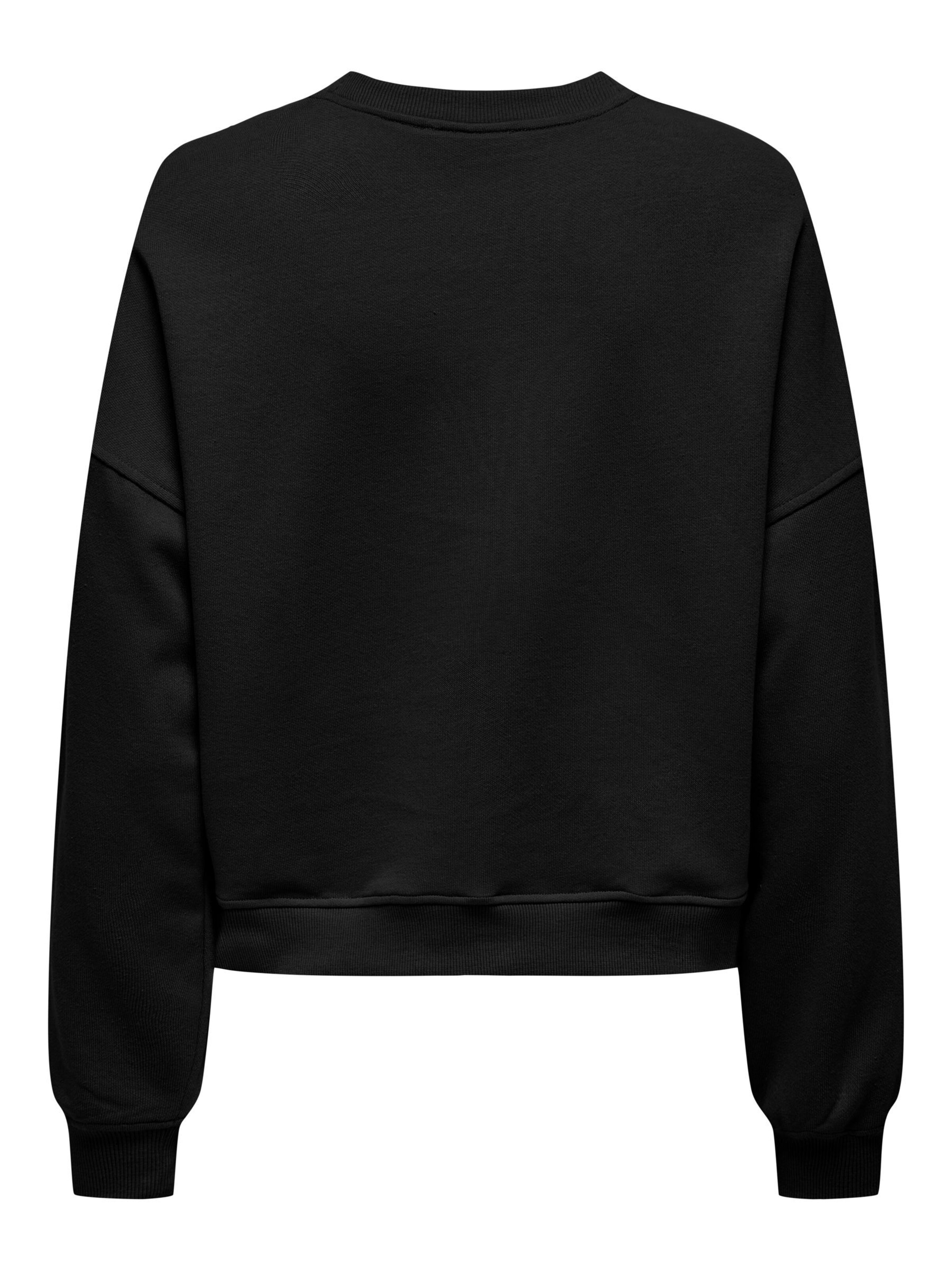 ONLY Sweatshirt 'ONLDaze' in Schwarz
