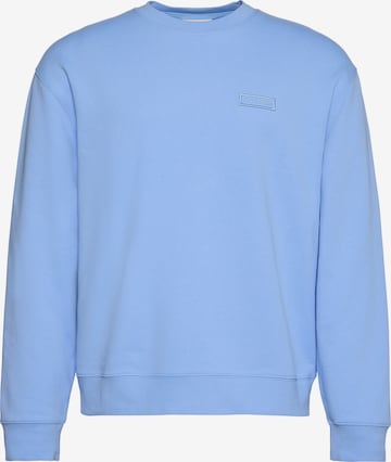 Calvin Klein Jeans Sweatshirt 'Terry Badge' in Blauw: voorkant