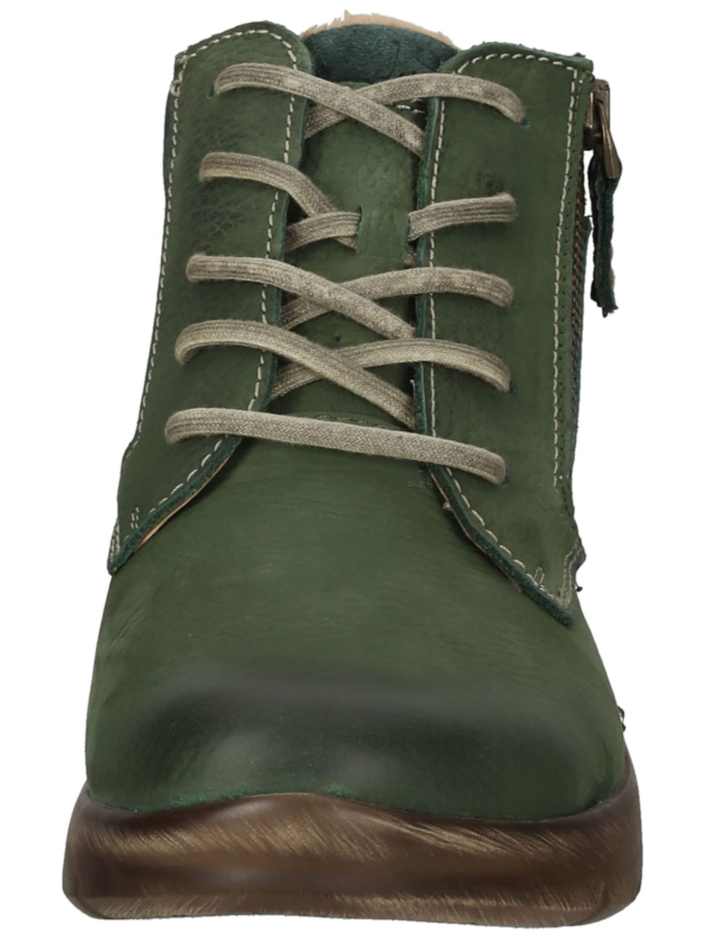 JOSEF SEIBEL Schnürstiefelette 'Conny 52' in Grün