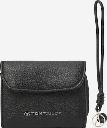 TOM TAILOR Wallet in Black: front
