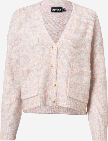 Cardigan 'Aggie' PIECES en blanc : devant