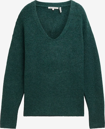 TOM TAILOR DENIM Pullover in Grün: Vorderseite