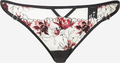 Bluebella Tanga gaćice 'Calista Brief' u crvena / crna / bijela, Pregled proizvoda