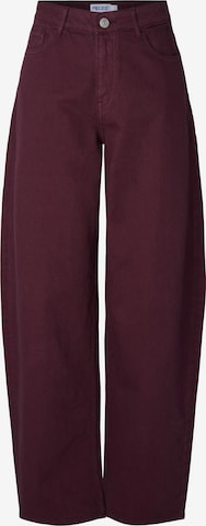Barrel Jeans di PIECES in rosso: frontale