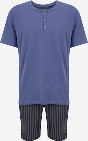 SCHIESSER Short Pajamas in Blue: front