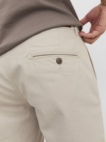 JACK & JONES - regular Pantalón chino 'Fury' en gris