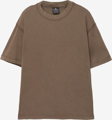 Pull&Bear Shirt in Bruin: voorkant