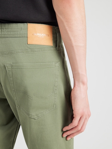 JACK & JONES Slimfit Spodnie 'JPSTGLENN DYLAN' w kolorze zielony