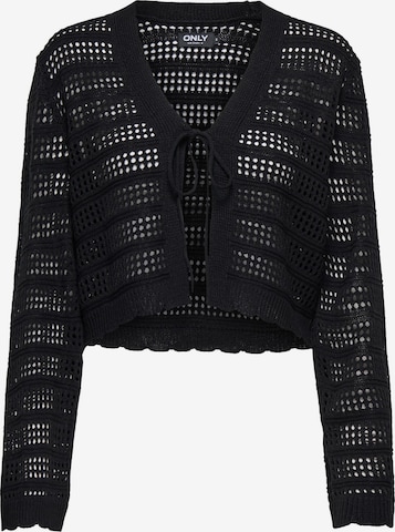 ONLY Strickjacke 'LYKKE' in Schwarz: Vorderseite