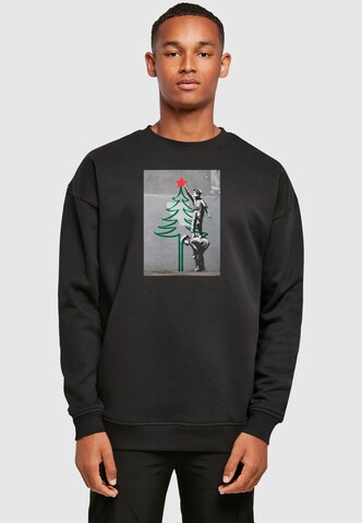 Merchcode Sweatshirt in Schwarz: Vorderseite