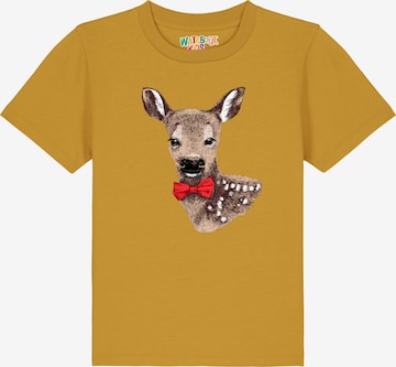 watabout.kids Shirt 'Rehkitz' in Yellow: front