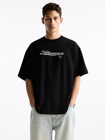 Pull&Bear T-Shirt in Schwarz: Vorderseite