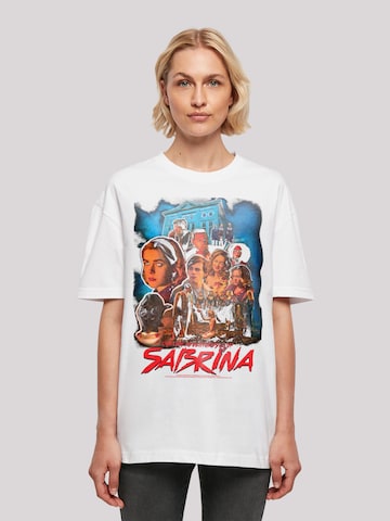 F4NT4STIC Oversized Shirt 'Sabrina Adventures Of Sabrina Boys Sabrina Homage' in White: front