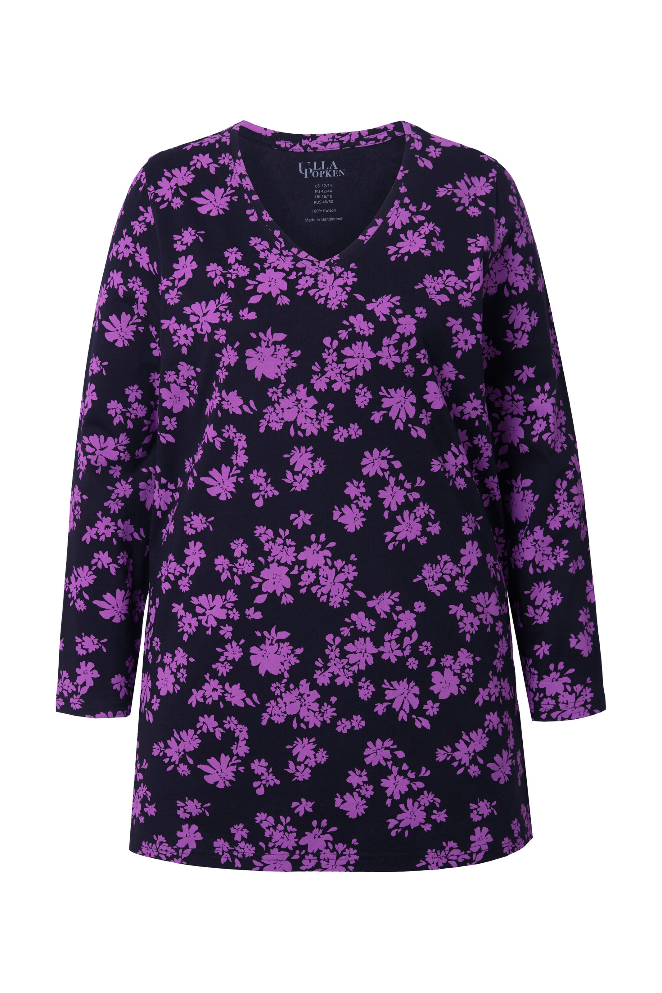 Ulla Popken Shirt in Lila: voorkant