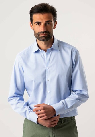 Black Label Shirt Regular Fit Businesshemd 'KENT' in Blau: predná strana