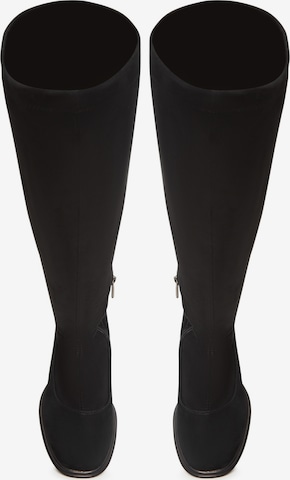 CESARE GASPARI Over the Knee Boots in Black