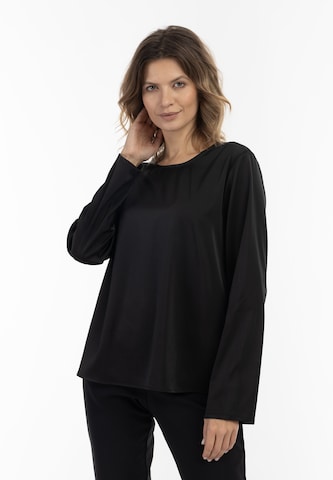 Camicia da donna di usha WHITE LABEL in nero: frontale